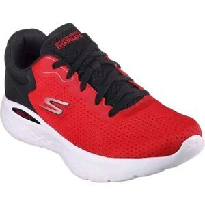 SKECHERS MENS GO RUN LITE ANCHORAGE RUNNING SHOES #220898/RDBK-Various Sizes